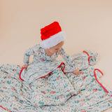 Three-Layer Jumbo Quilt - Snowy Slopes