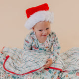 Three-Layer Jumbo Quilt - Snowy Slopes