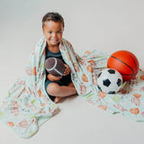 Three-Layer Jumbo Quilt - Sports Medley