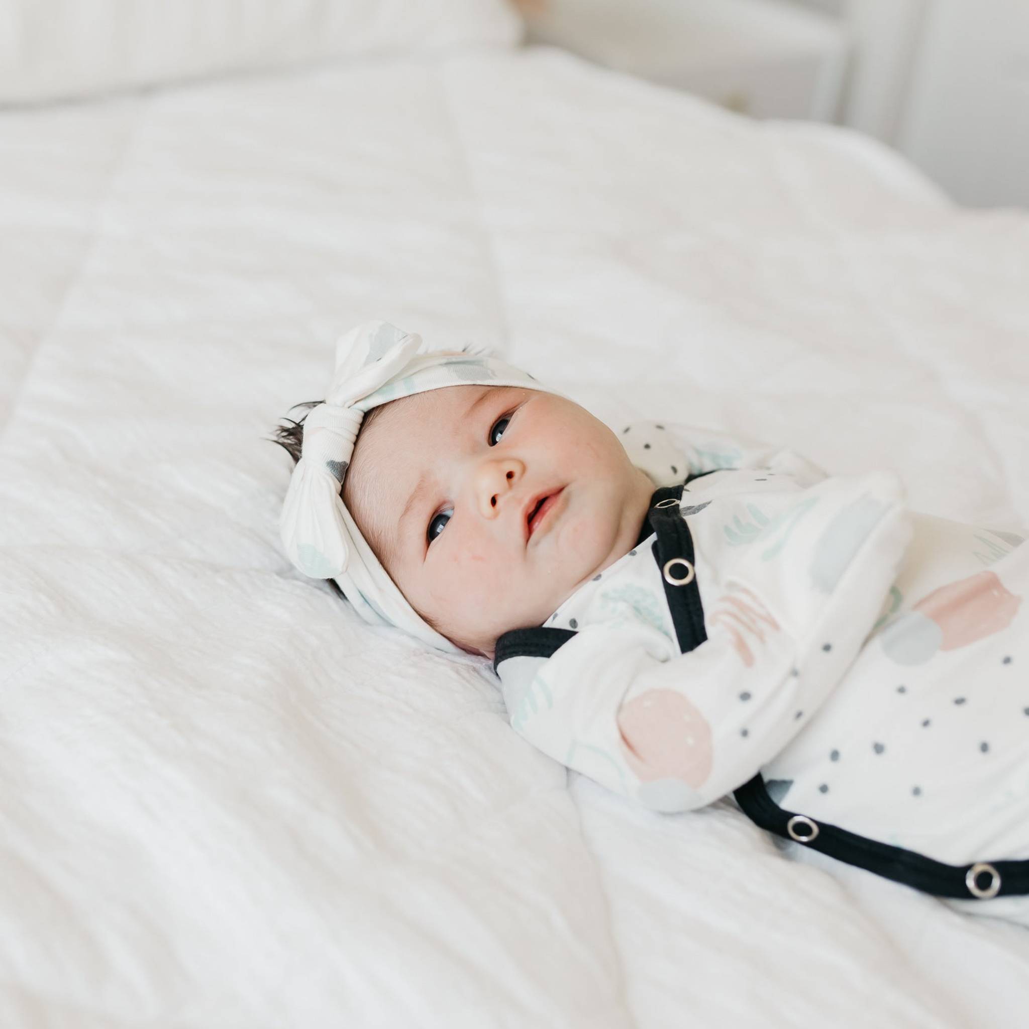 Knit Headband Bow - Bayside