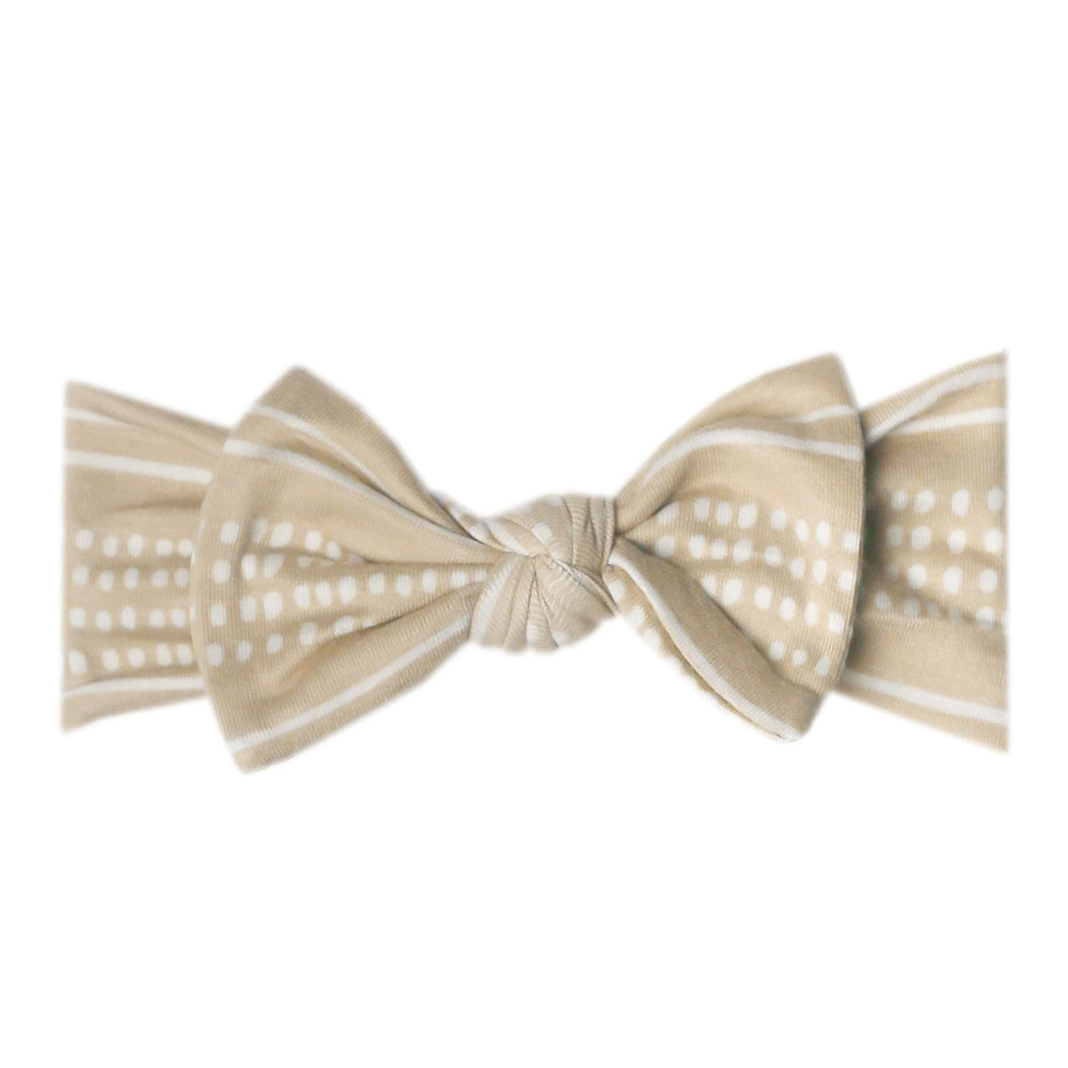 Knit Headband Bow - Clay