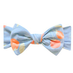 Knit Headband Bow - Clementine