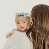 Knit Headband Bow - Clementine