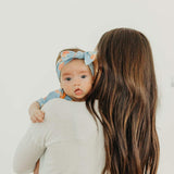 Knit Headband Bow - Clementine