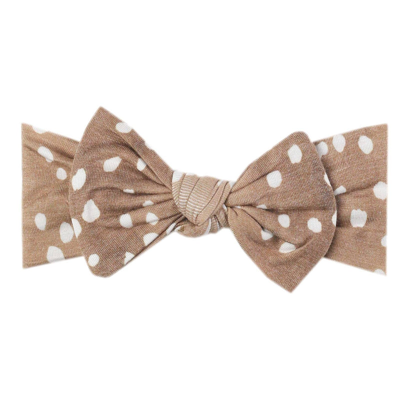 Knit Headband Bow - Fawn