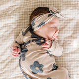 Knit Headband Bow - Gemma In Tan