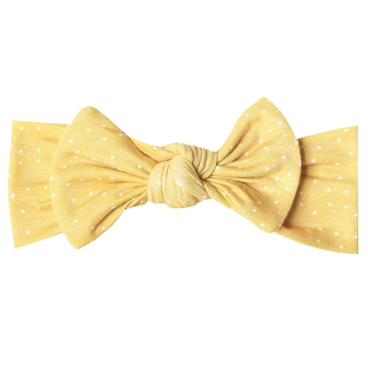 Knit Headband Bow - Marigold