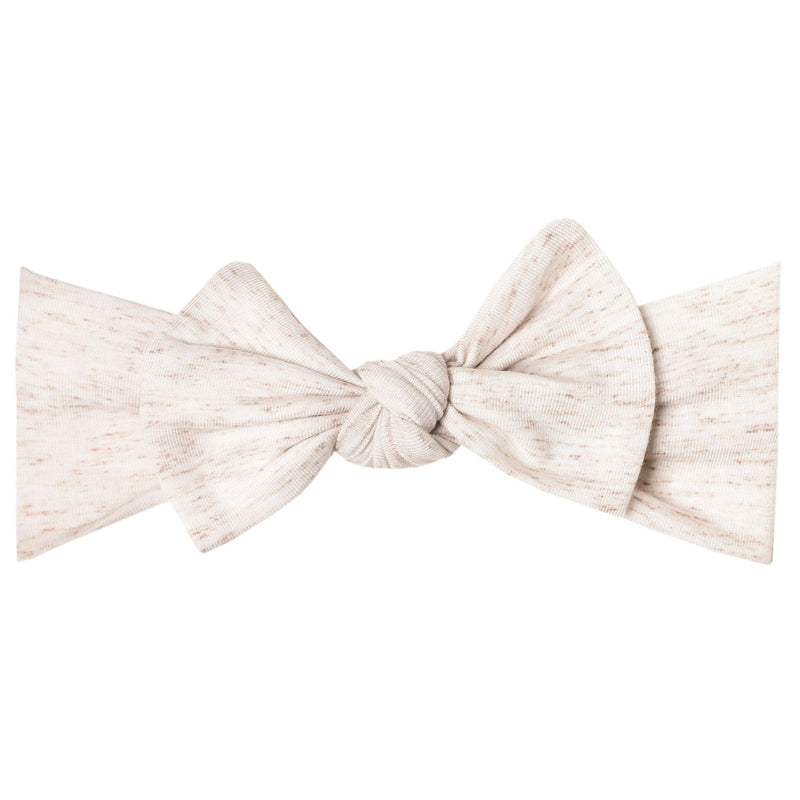 Knit Headband Bow - Oat