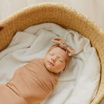 Knit Headband Bow - Pecan