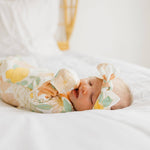 Knit Headband Bow - Rose