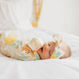 Knit Headband Bow - Rose