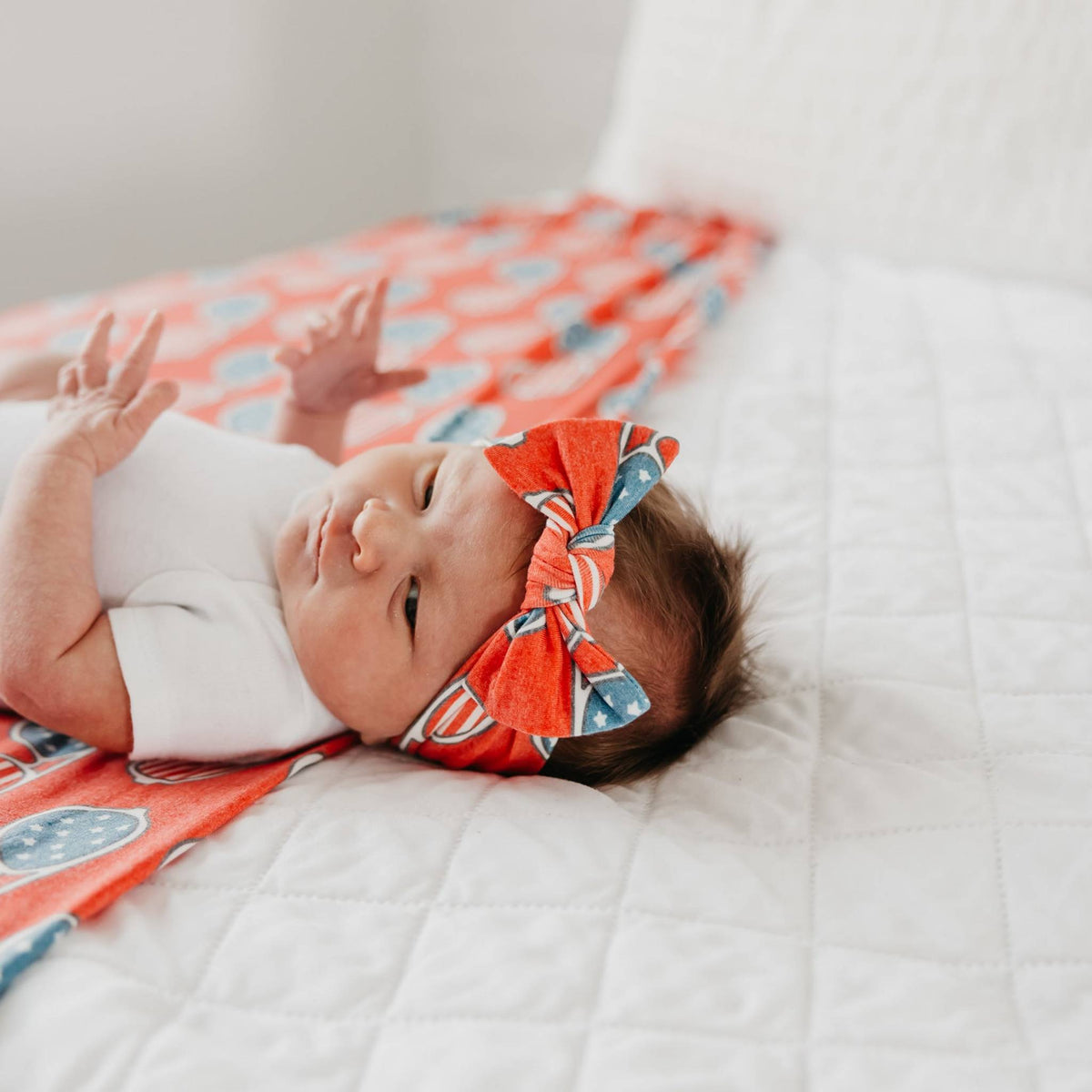 Knit Headband Bow - Spangled