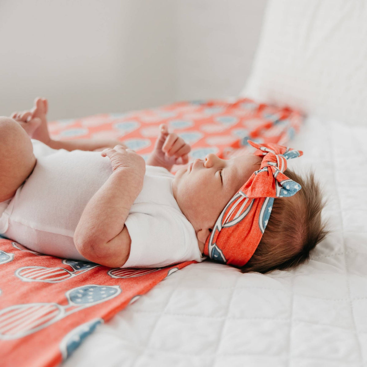 Knit Headband Bow - Spangled