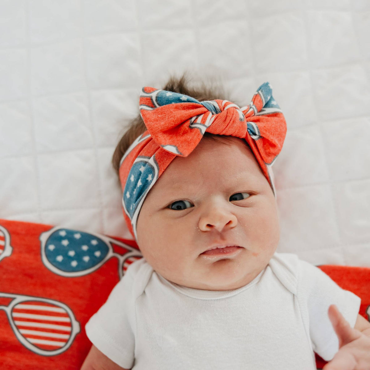 Knit Headband Bow - Spangled