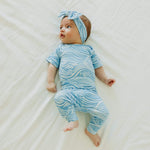 Knit Headband Bow - Surf