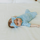 Knit Headband Bow - Surf