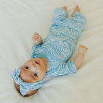 Knit Headband Bow - Surf