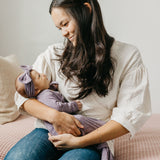 Knit Headband Bow - Violet