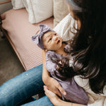 Knit Headband Bow - Violet