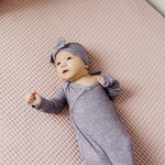 Knit Headband Bow - Violet