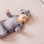 Knit Headband Bow - Violet