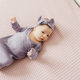 Knit Headband Bow - Violet
