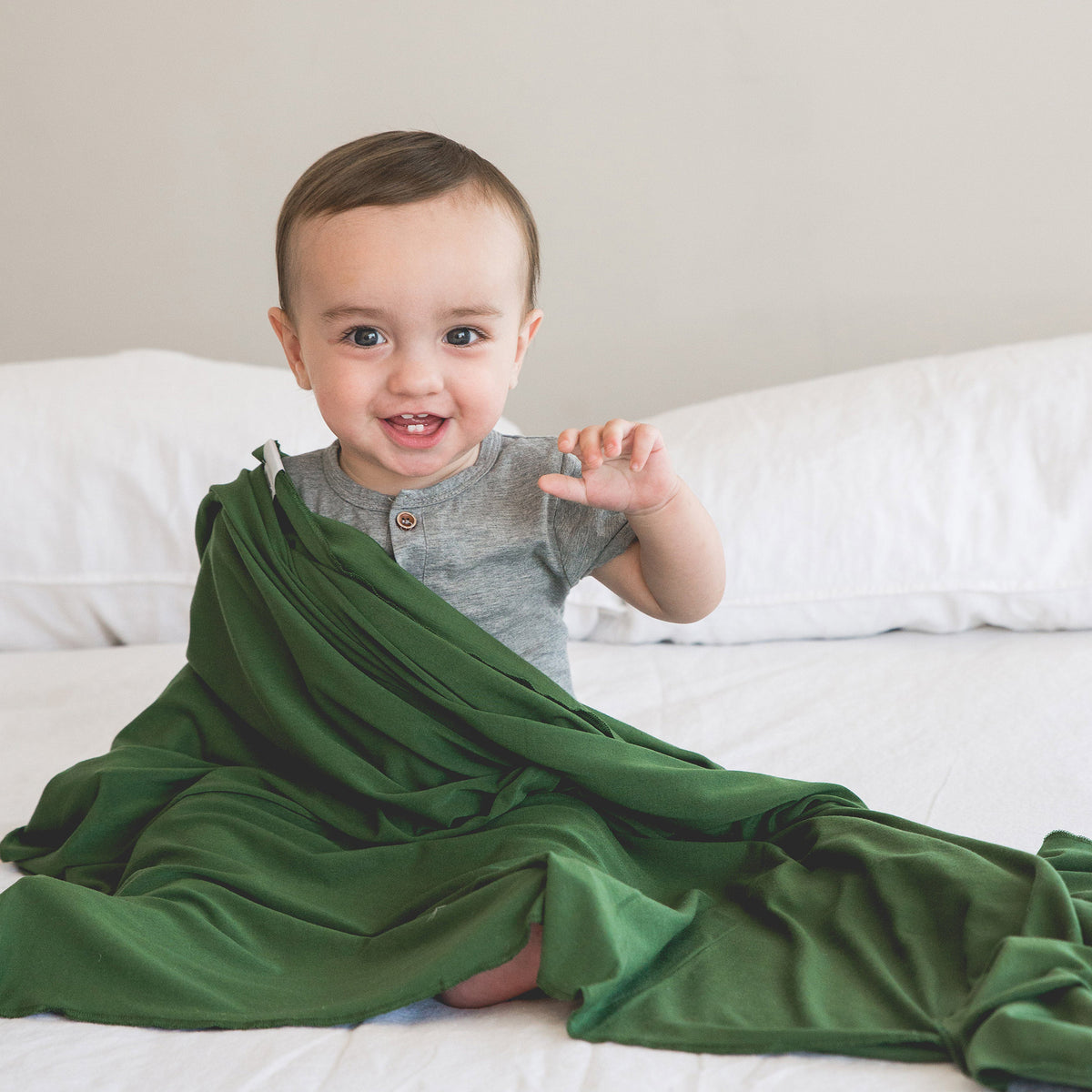 Knit Swaddle Blanket - Alder