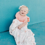 Knit Swaddle Blanket - Bayside