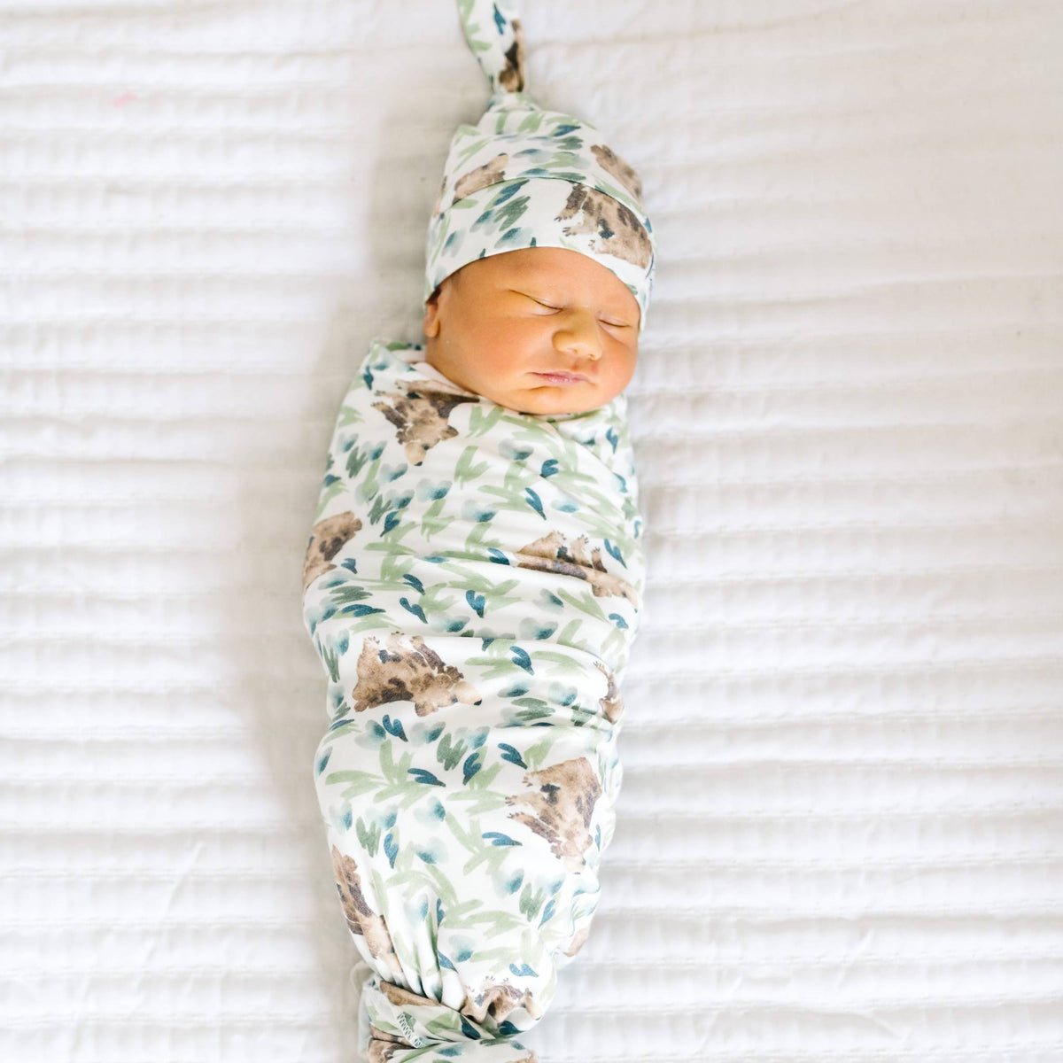 Knit Swaddle Blanket - Bear