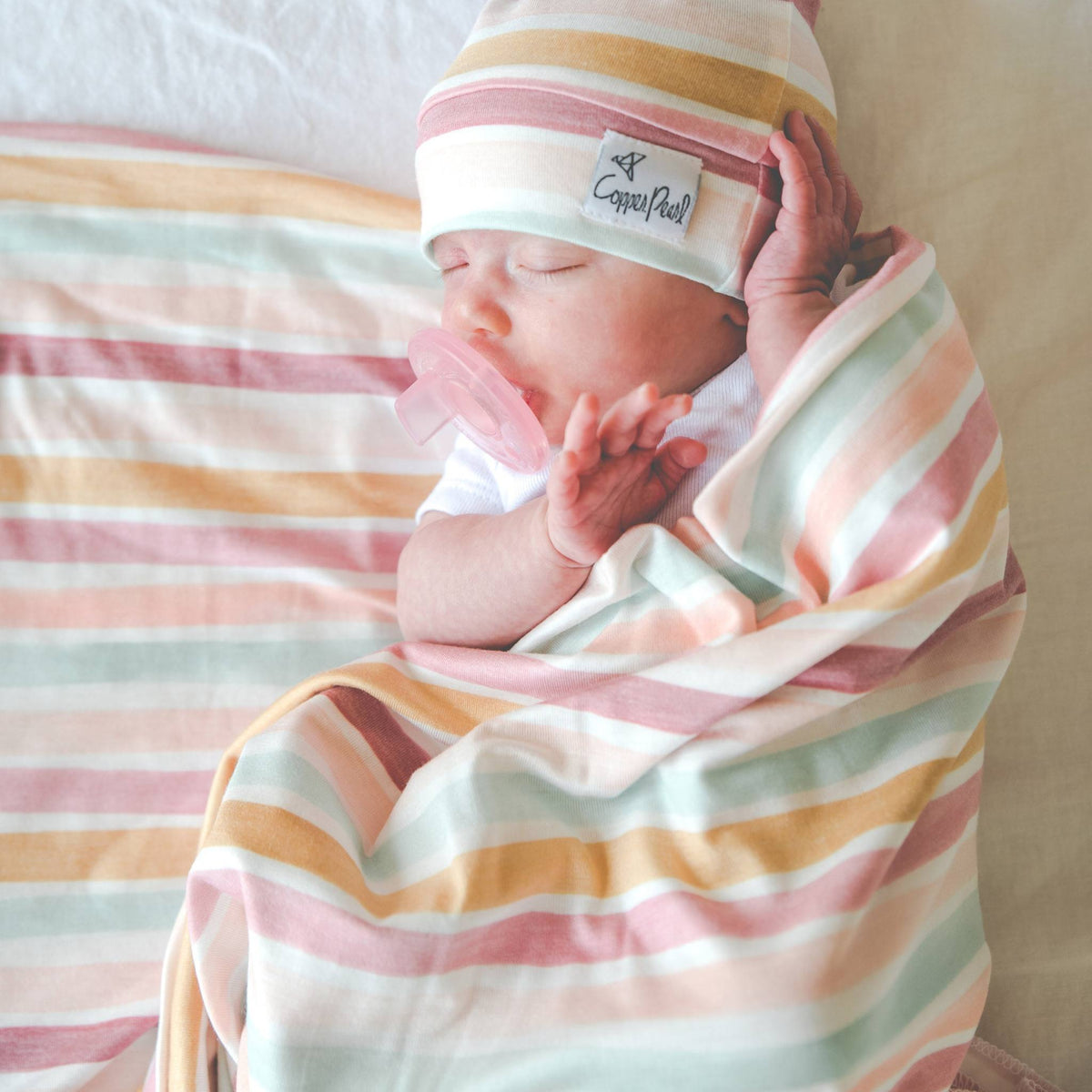 Knit Swaddle Blanket - Belle