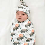Knit Swaddle Blanket - Bison