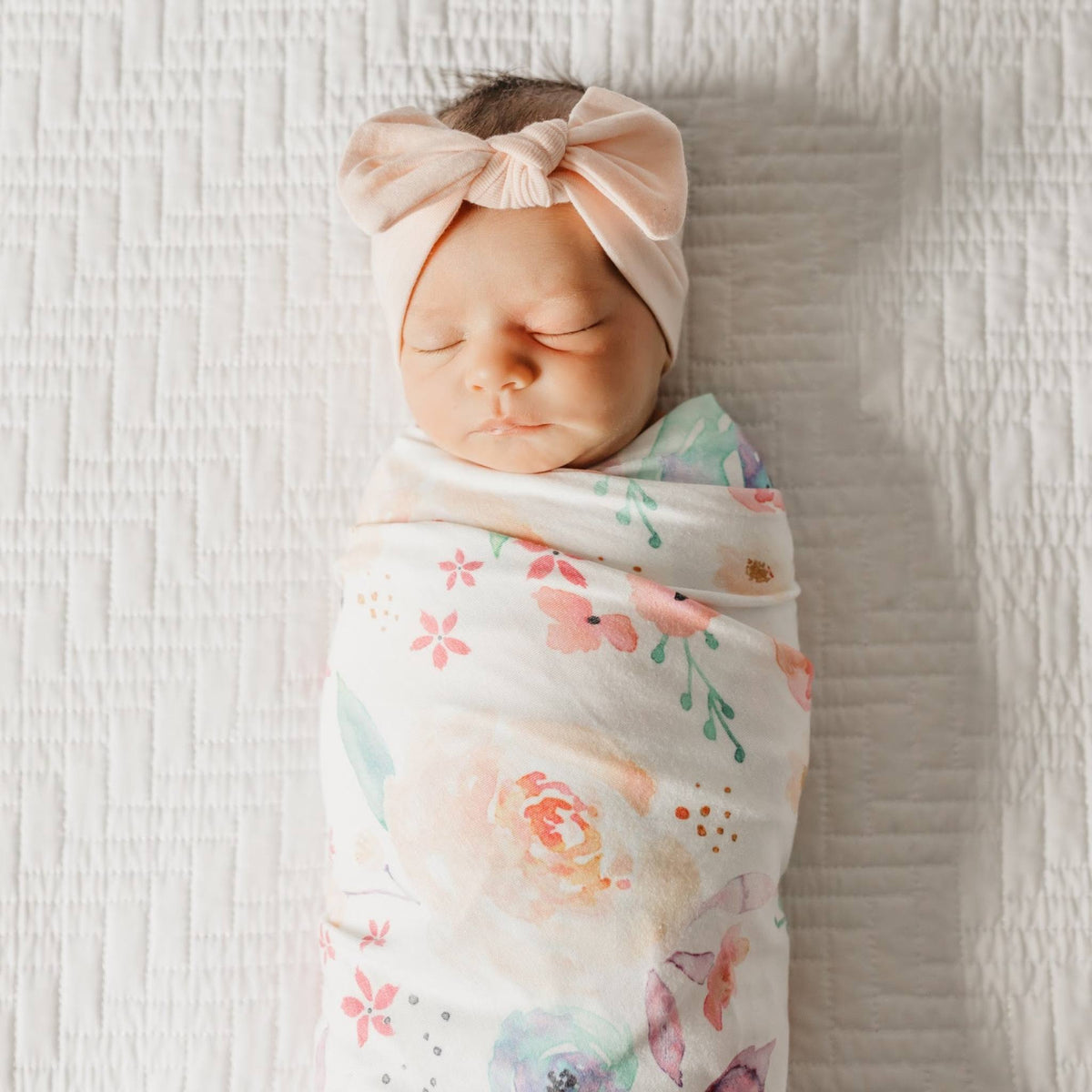 Knit Swaddle Blanket - Bloom