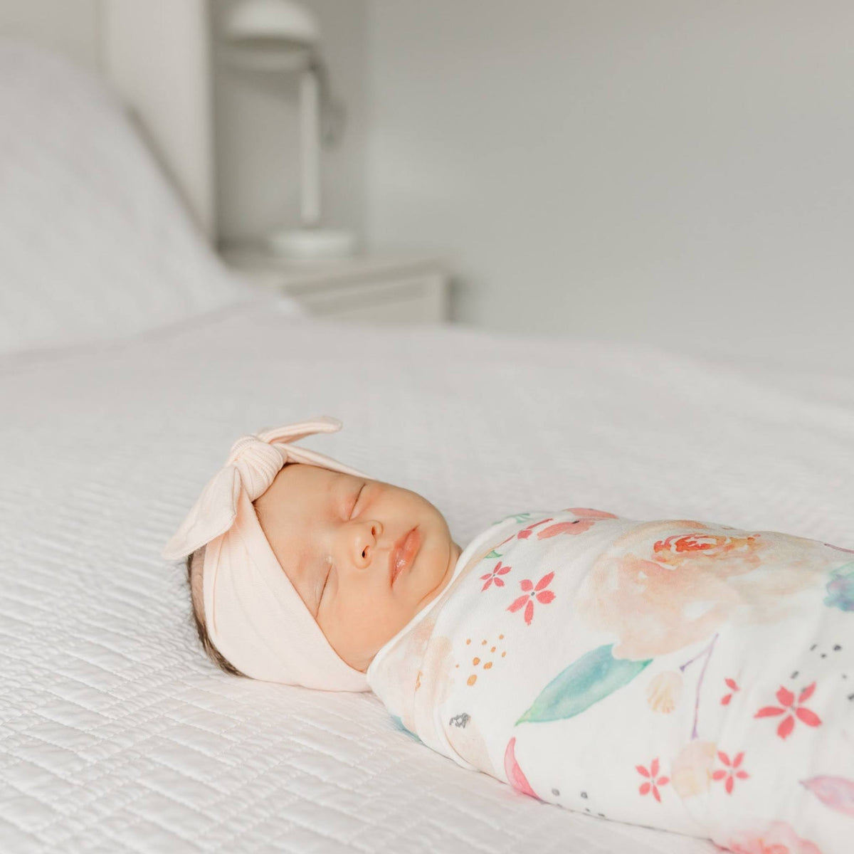 Knit Swaddle Blanket - Bloom