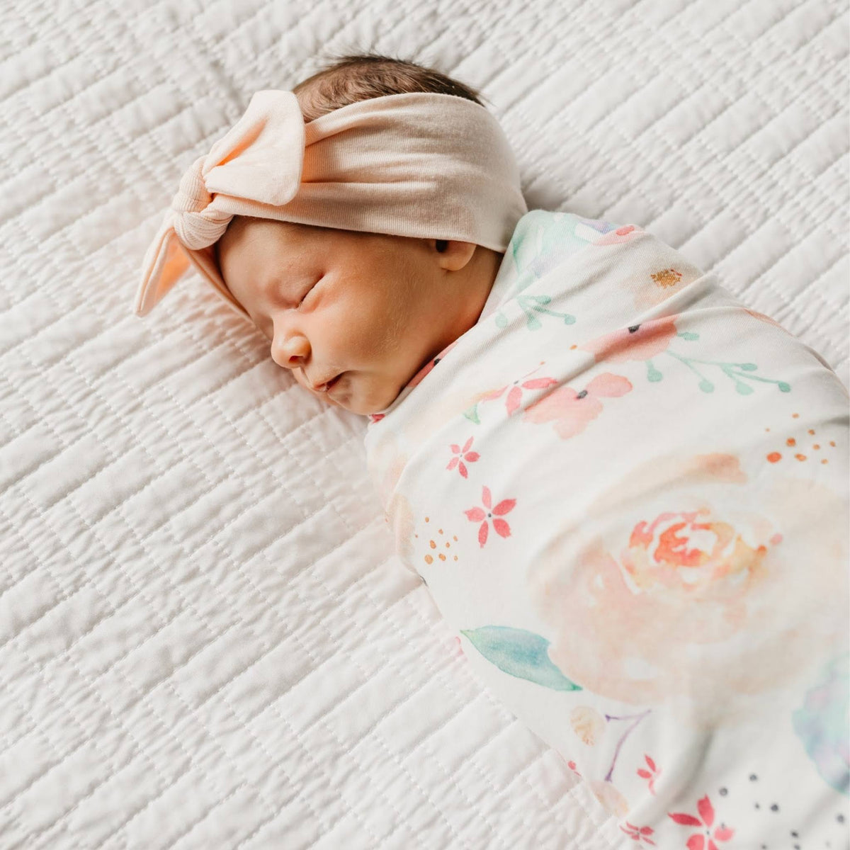 Knit Swaddle Blanket - Bloom