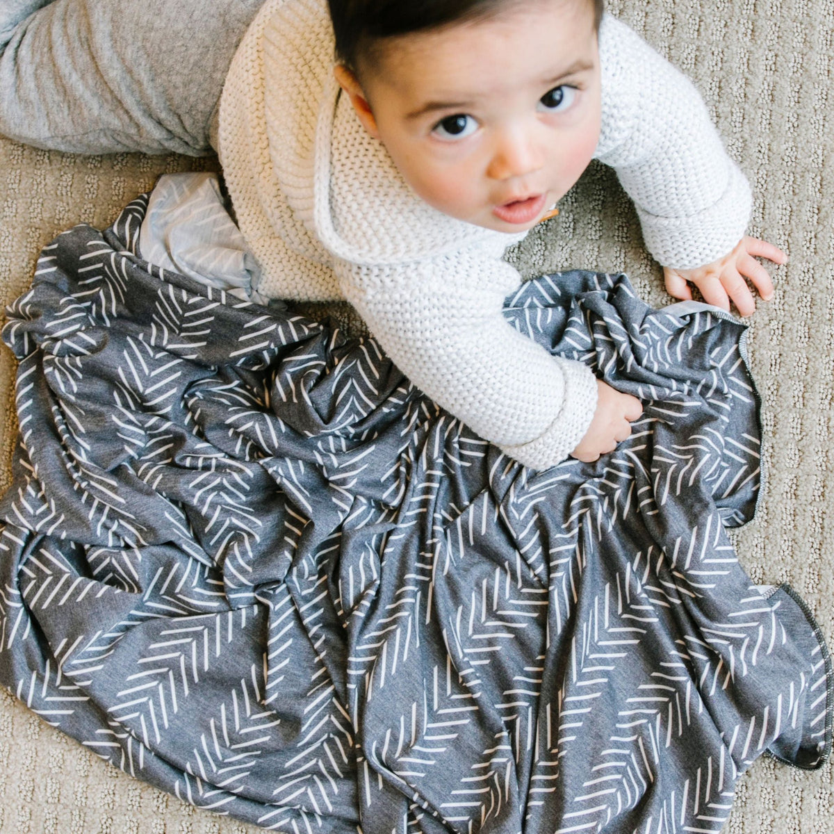 Knit Swaddle Blanket - Canyon