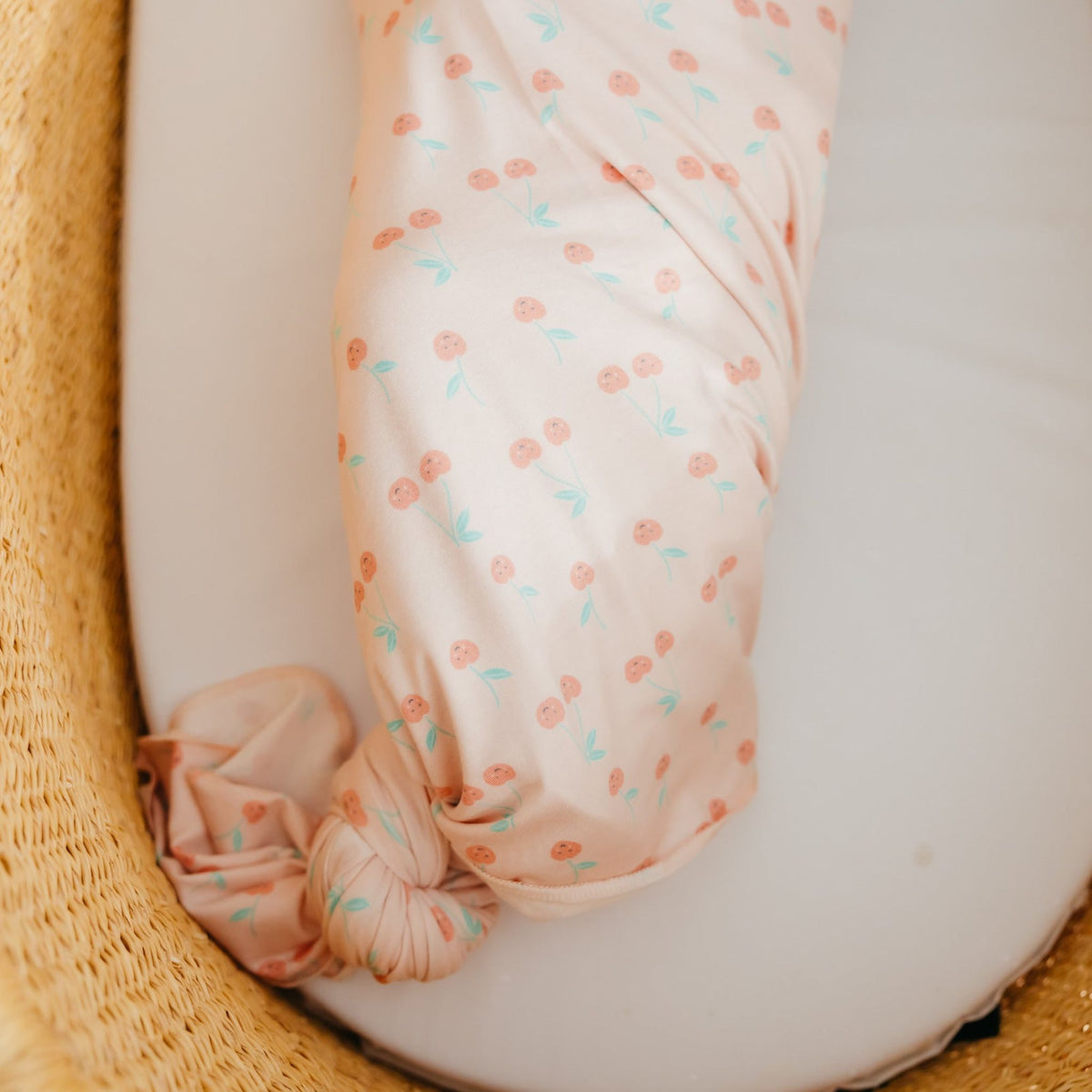 Knit Swaddle Blanket - Cheery