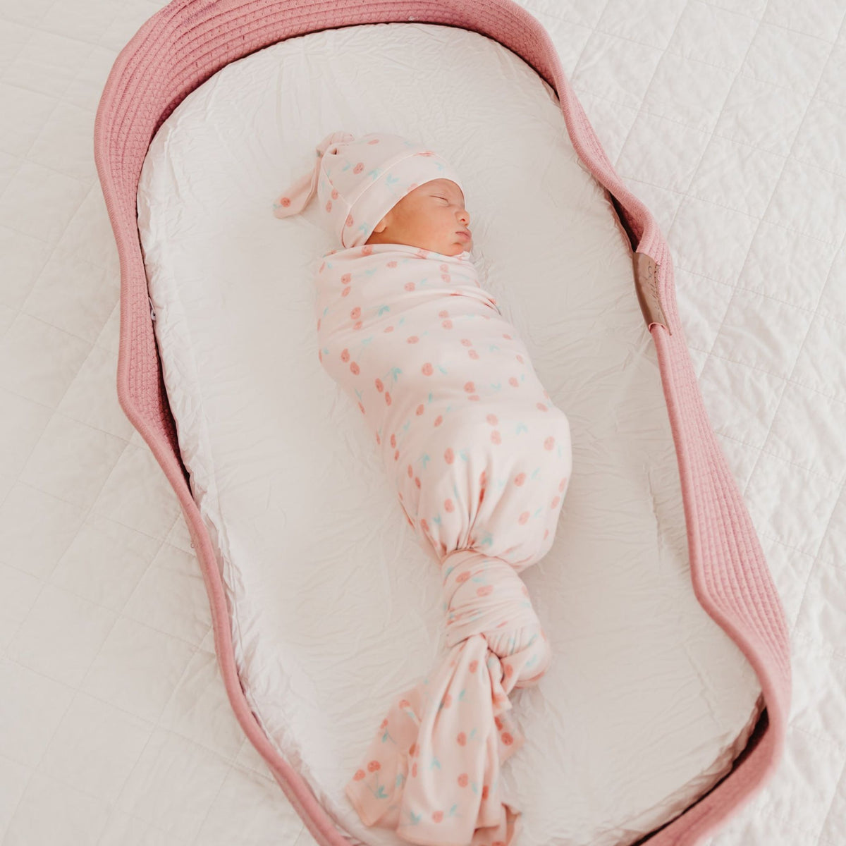 Knit Swaddle Blanket - Cheery