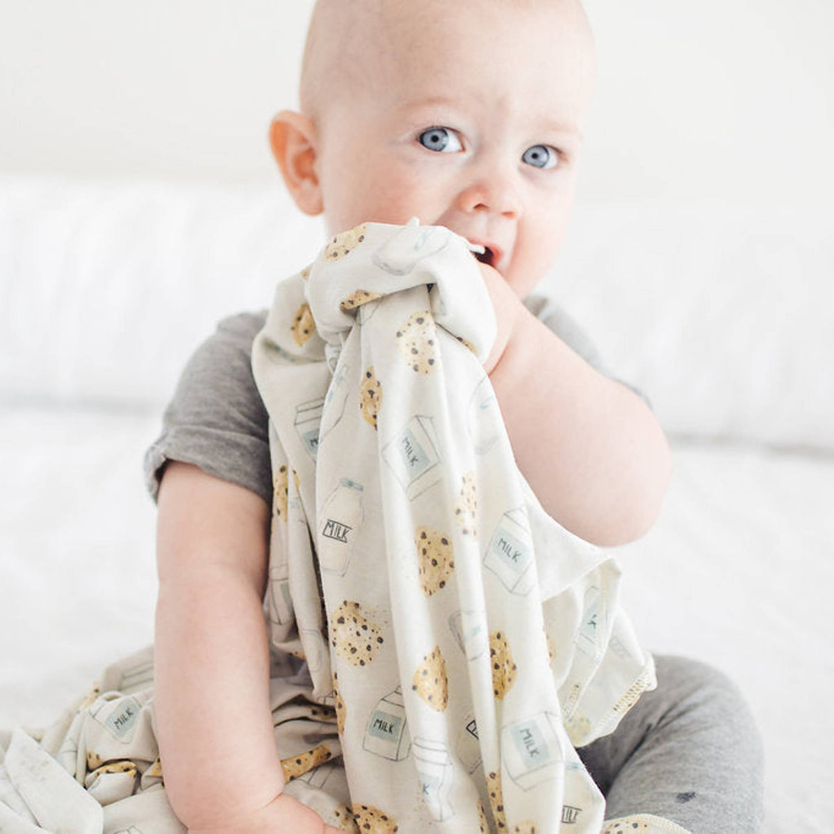 Knit Swaddle Blanket - Chip