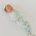 Knit Swaddle Blanket - Clara