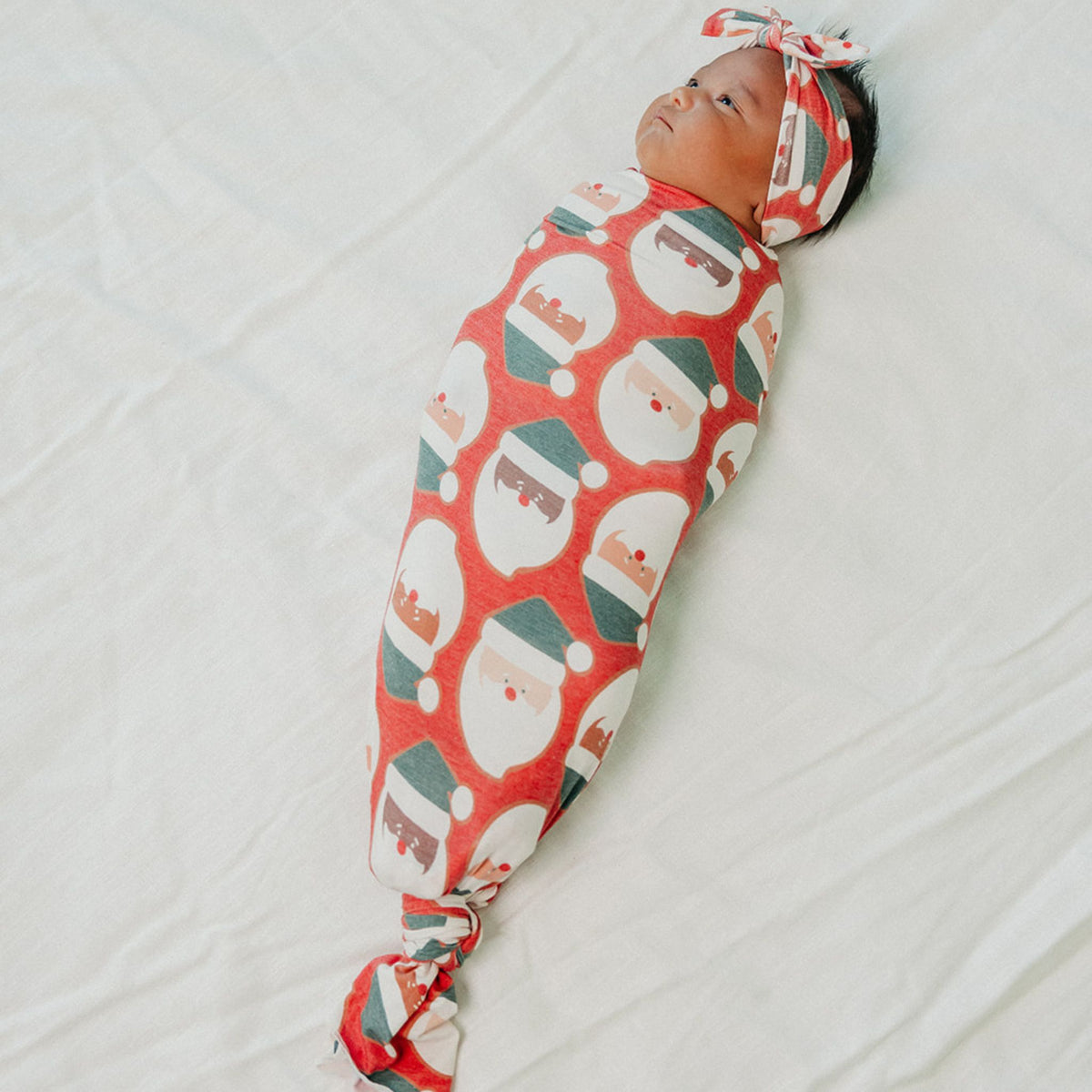 Knit Swaddle Blanket - Claus