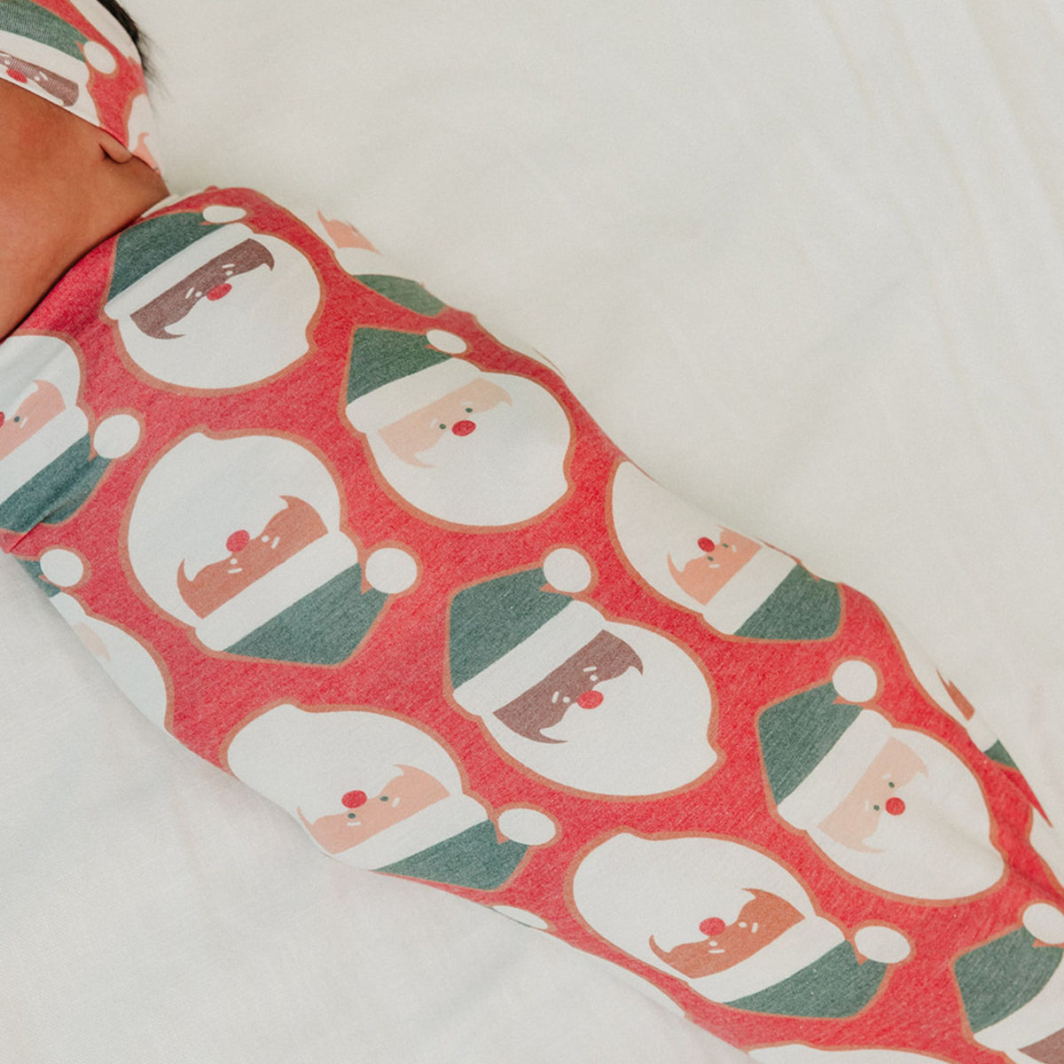 Knit Swaddle Blanket - Claus