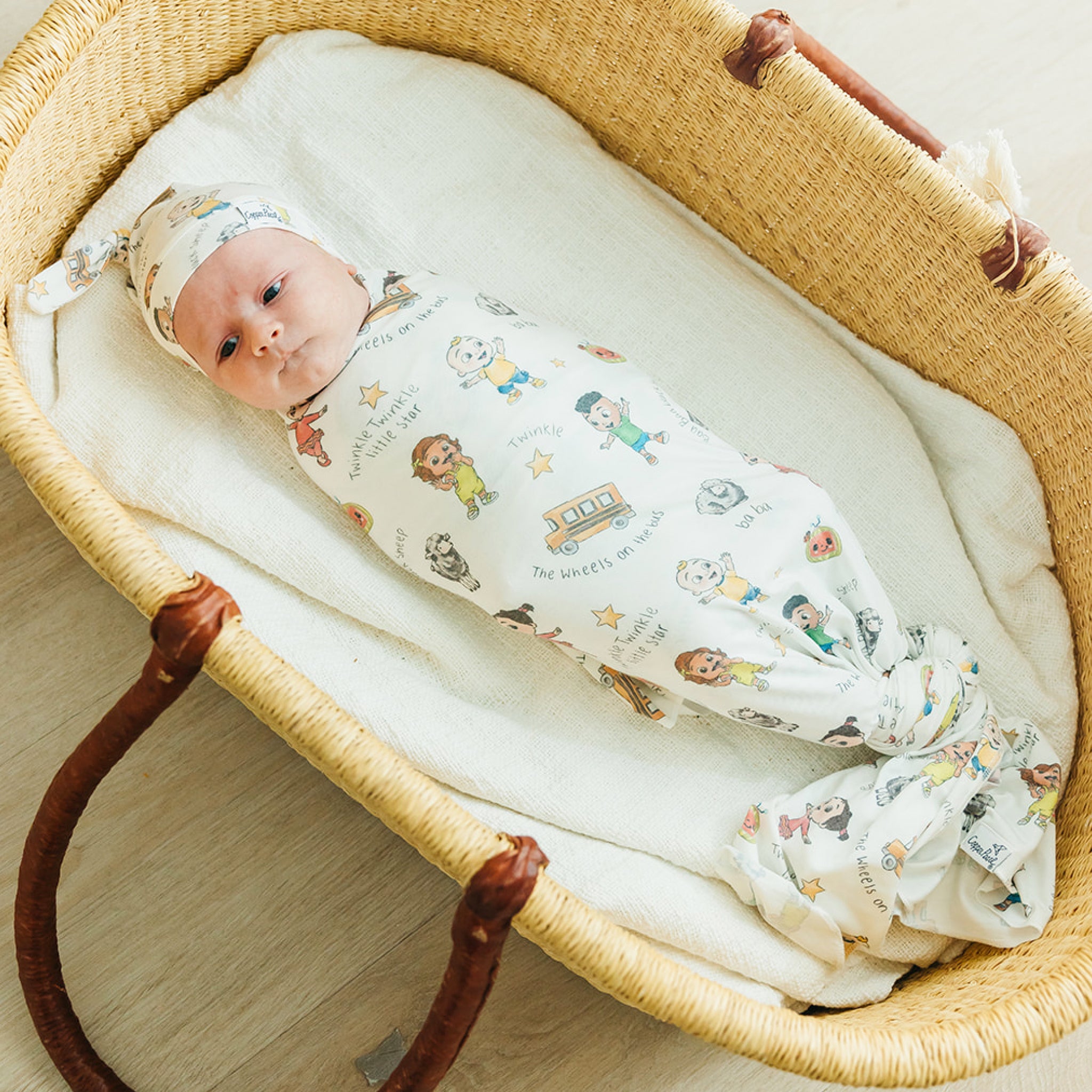 Knit Swaddle Blanket - CoComelon Friends