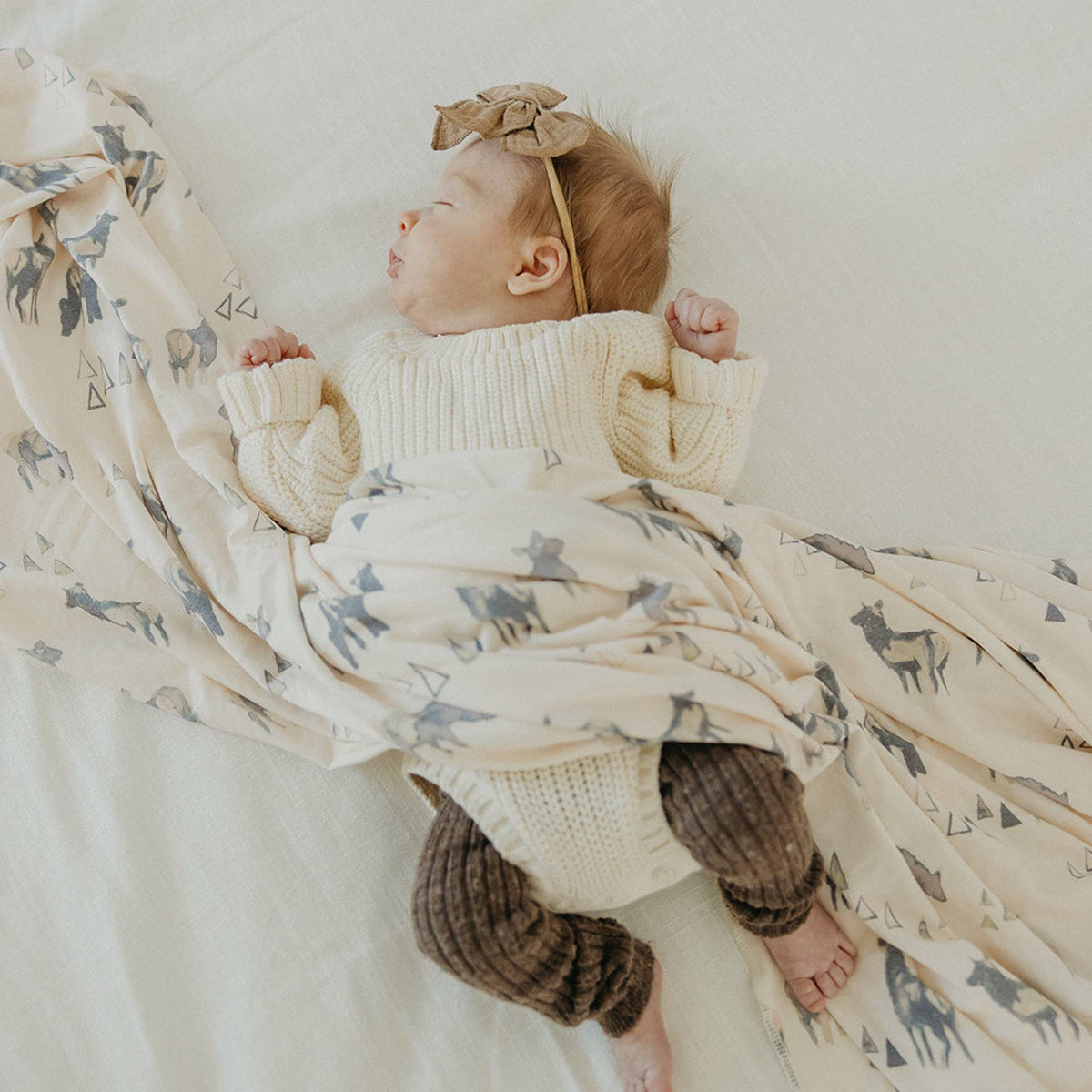 Knit Swaddle Blanket - Cody