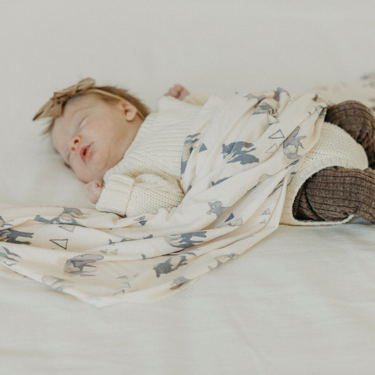 Knit Swaddle Blanket - Cody