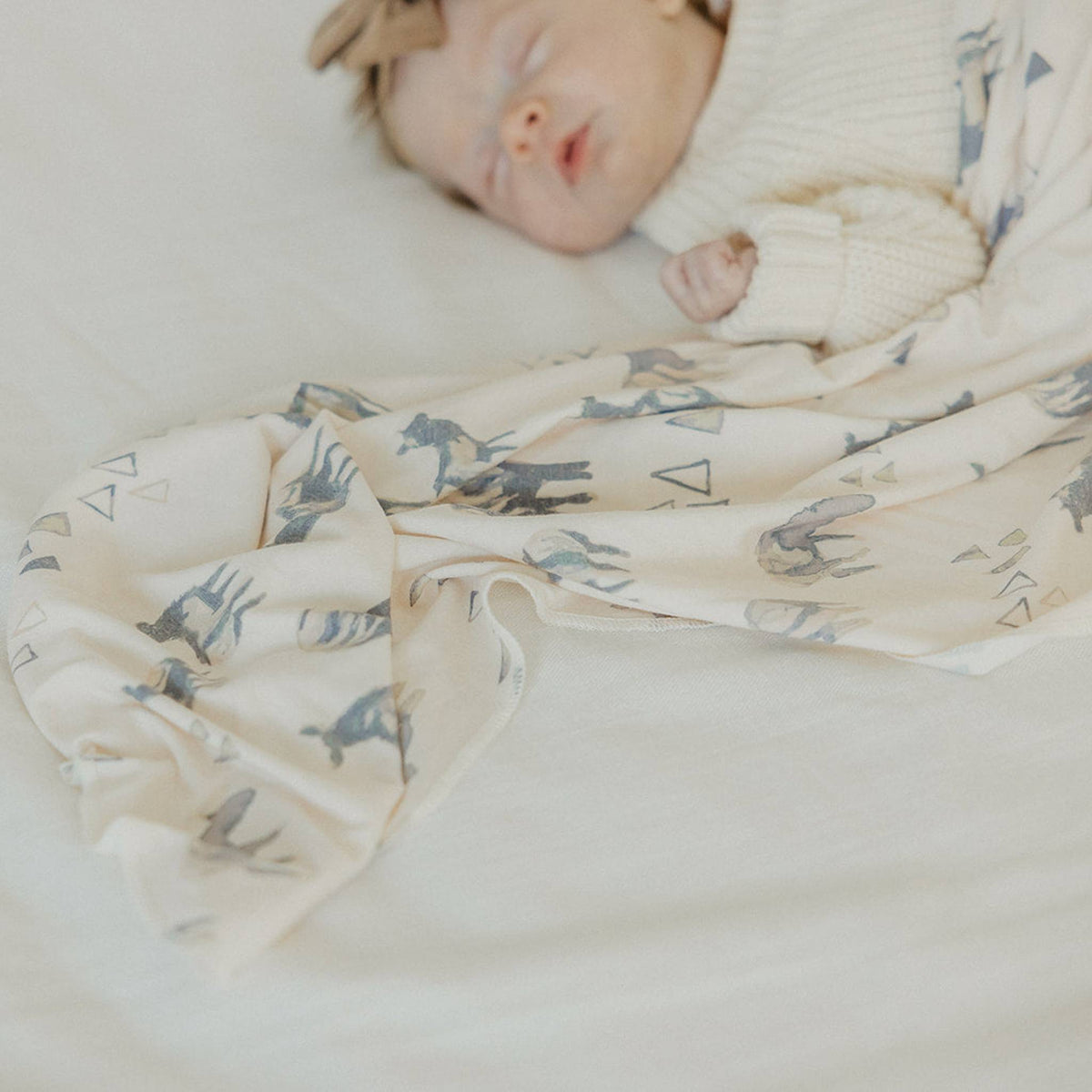 Knit Swaddle Blanket - Cody