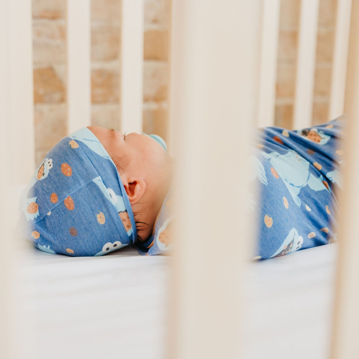 Knit Swaddle Blanket - Cookie Monster