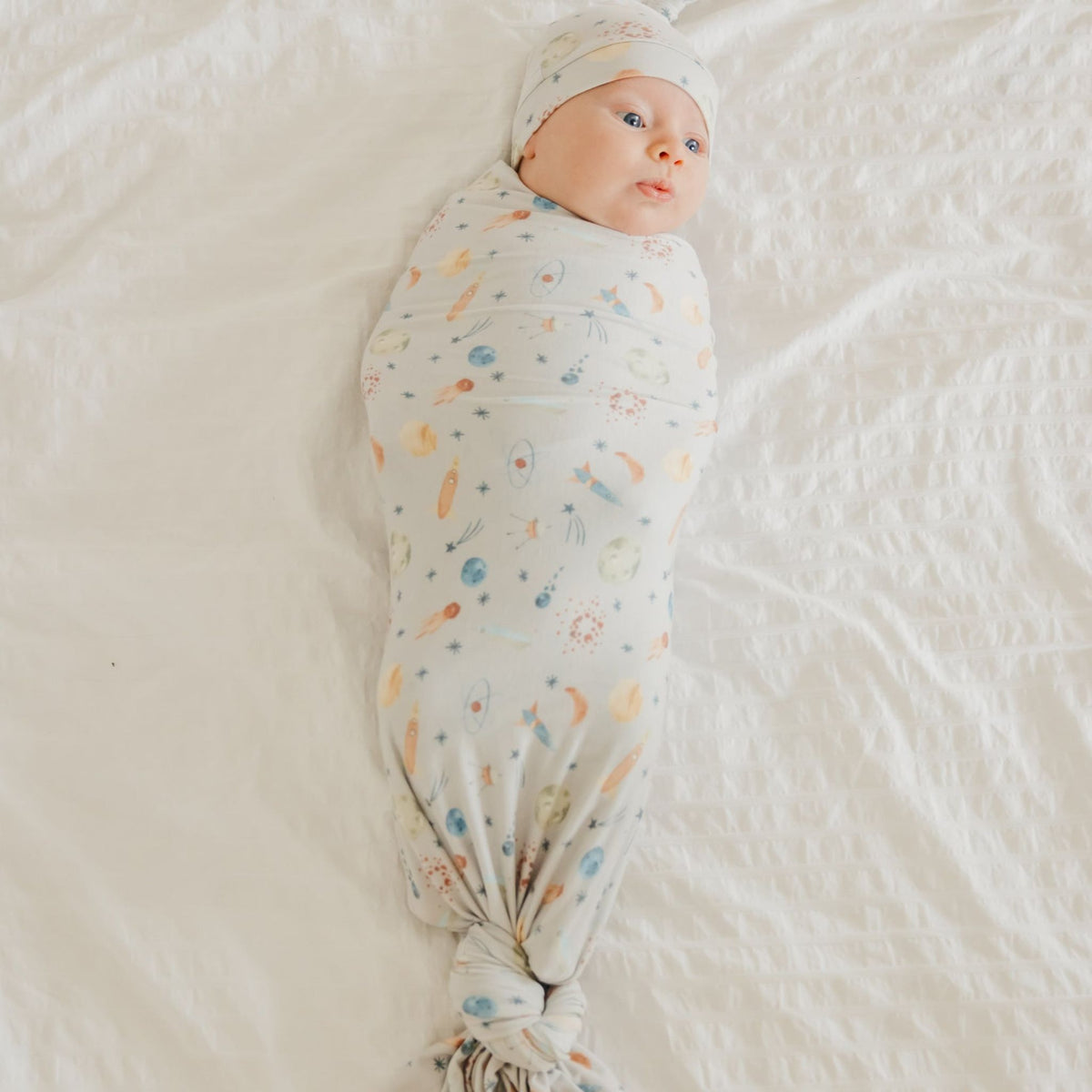 Knit Swaddle Blanket - Cosmos