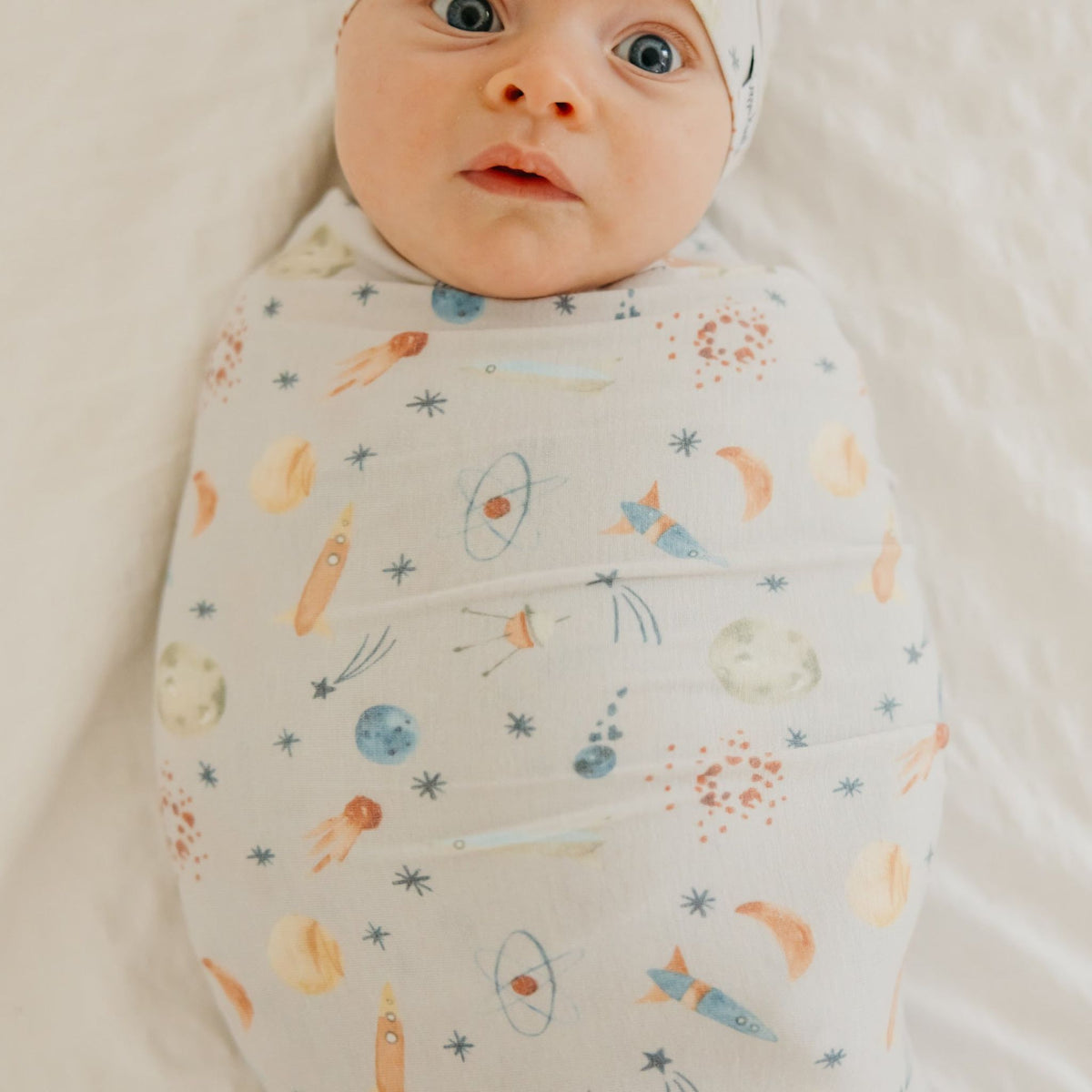 Knit Swaddle Blanket - Cosmos