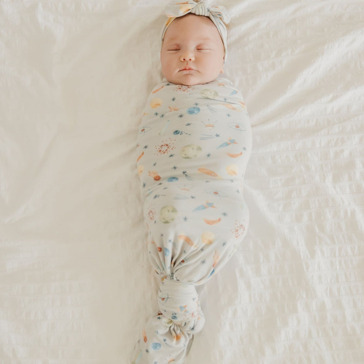 Knit Swaddle Blanket - Cosmos