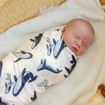 Knit Swaddle Blanket - Cove
